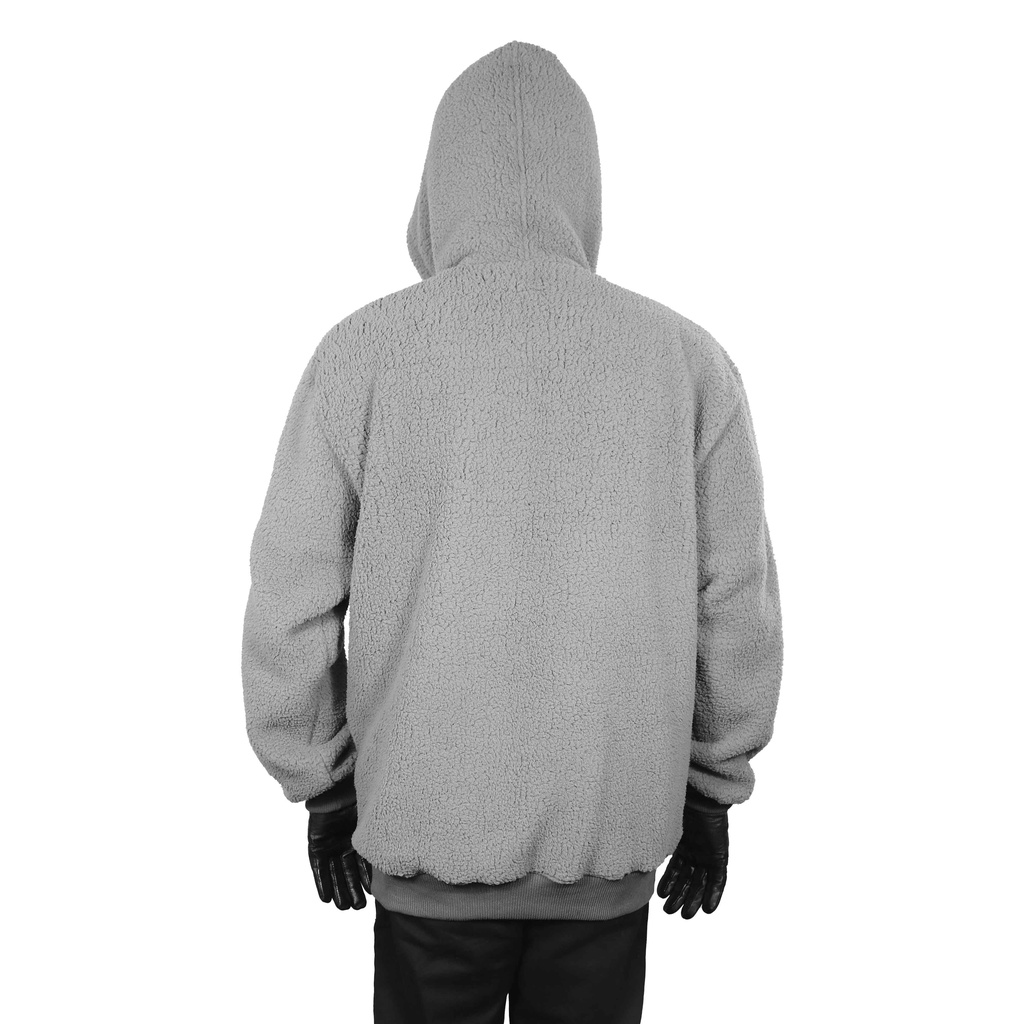 Heretic - Pullover Hoodie Sherpa - Grey Desolate