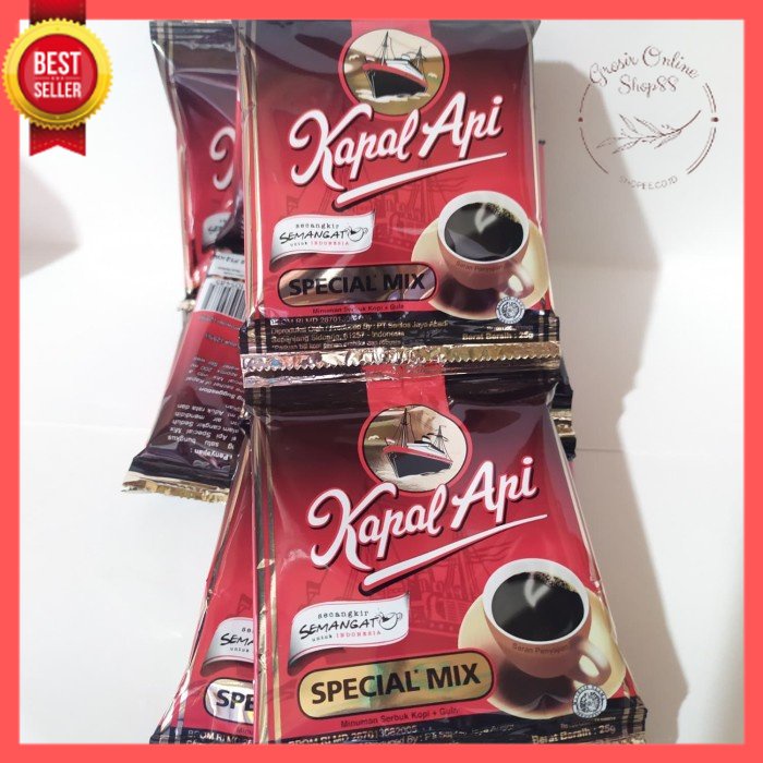 GOS -F408- Kopi Kapal Api Sachet - Kopi Hitam Instan Special Mix - Coffee Instan Sachet