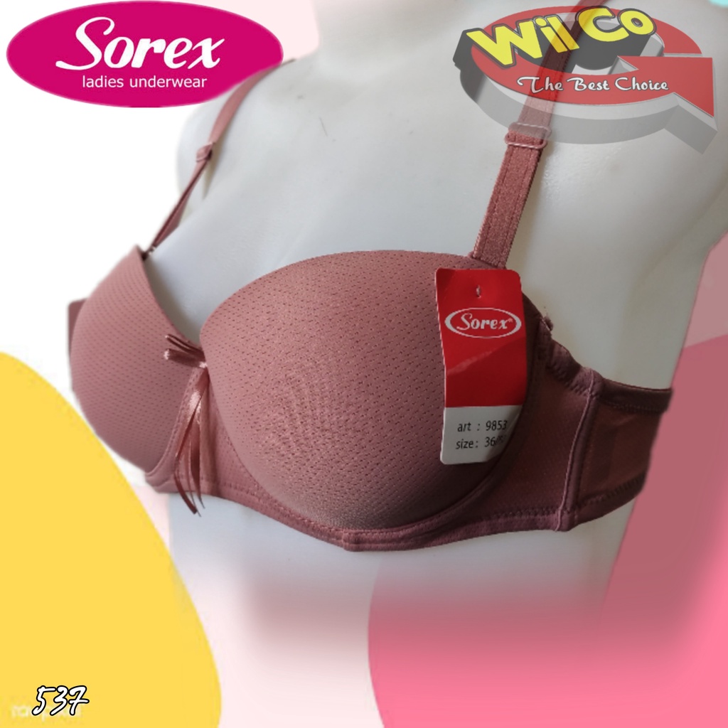 K537 - BRA WANITA SOREX BUSA ADA KAWAT DUA PENGAIT CUP A SIZE 34 - 38