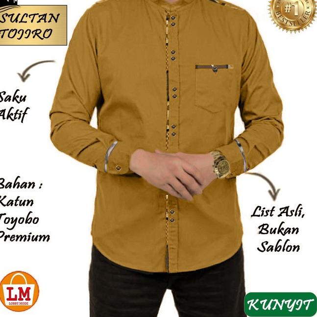 Baju Koko Pria SULTAN TOJIRO TOYOBO LMS 25555 - Maroon, L