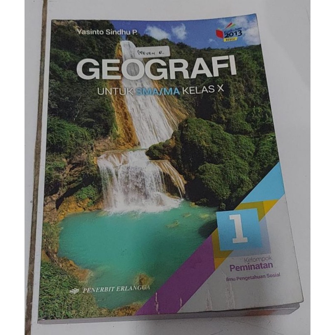 BUKU GEOGRAFI SMA KELAS 10 (BEKAS)