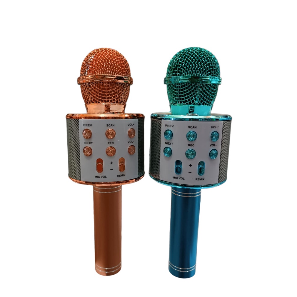 MIC WIRELESS MIC KARAOKE WS858PPT MIC WIRELESS BLUETOOTH KARAOKE MIKROFON