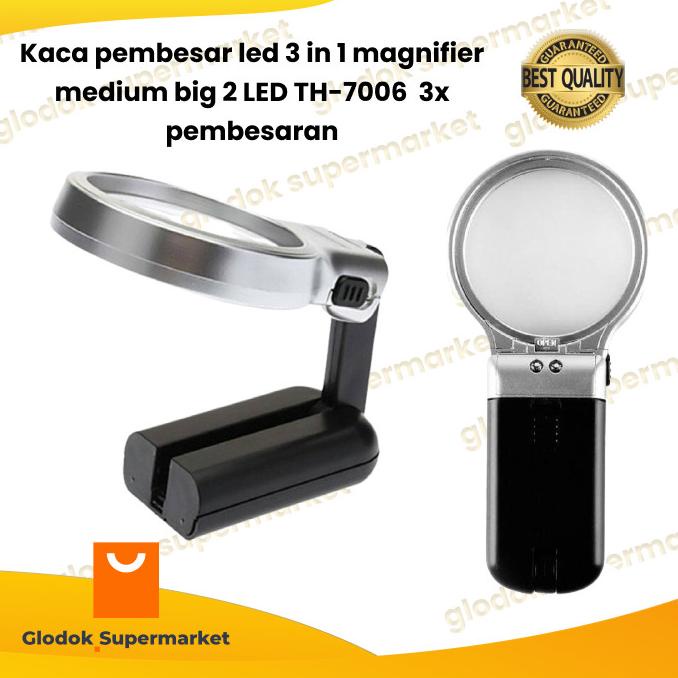 

Discount kaca pembesar led 3 in 1 magnifier medium 2 LED TH-7006 3x pembesaran /ALAT TULIS AESTHETIC/ALAT TULIS SEKOLAH/ALAT TULIS SET/ALAT TULIS LENGKAP/ALAT TULIS ANAK/ALAT TULIS LUCU