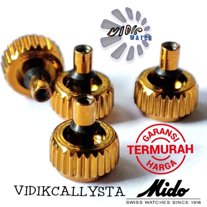 Knop kenop putaran jam tangan Mido 4mm Crown Mido All type MIDO