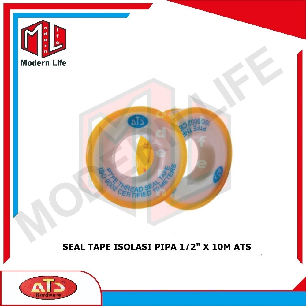 Seal Tape Air ATS 1/2 Inch 10 Meter Isolasi Pipa Selotip Lakban