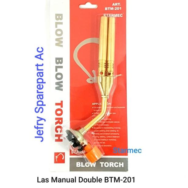 GAS TORCH DOUBLE MANUAL KEPALA LAS PORTABLE BLOW BLOW TORCH STARMEC