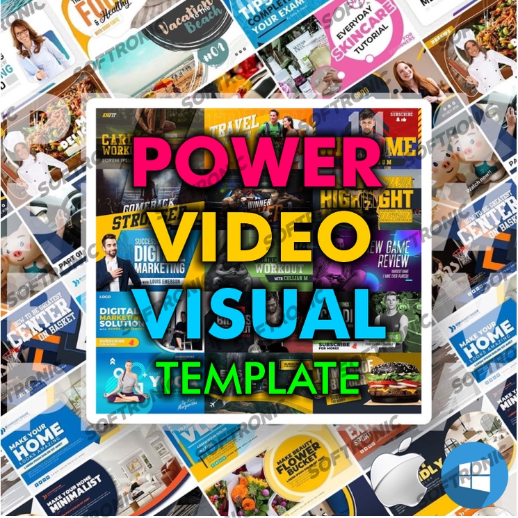 POWER VIDEO VISUAL TEMPLATE PPT