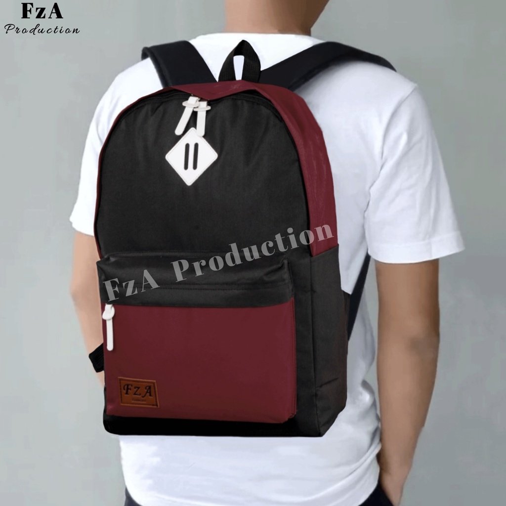 Big Promo..Tas Ransel Distro sekolah kuliah Kerja Pria Wanita Tas Ransel Laptop Original - FzA FREE Dompet Sakko HP