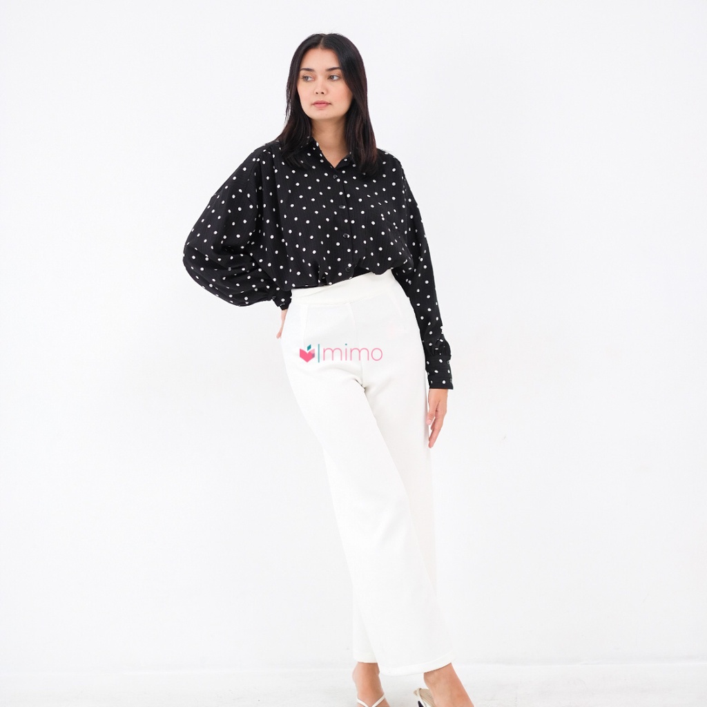 Kemeja Polka Oversized