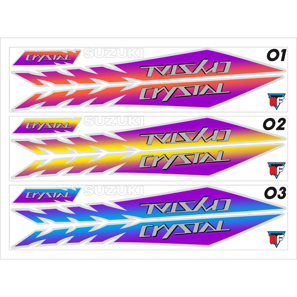 STRIPING SUZUKI CRYSTAL 92 GERGAJI LIS VARIASI