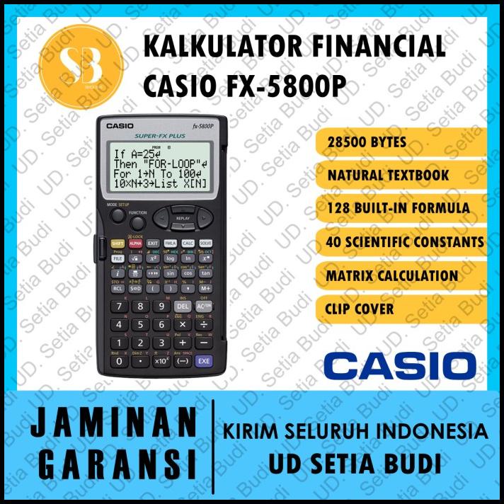 

Kalkulator Casio Fx-5800P Asli Dan Bergaransi