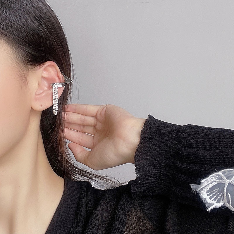 Anting Klip Telinga Gaya Hipster Retro Untuk Wanita