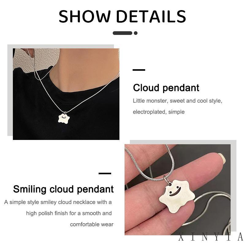 【Bayar di tempat】Kalung Bahan Titanium Steel Untuk Wanita