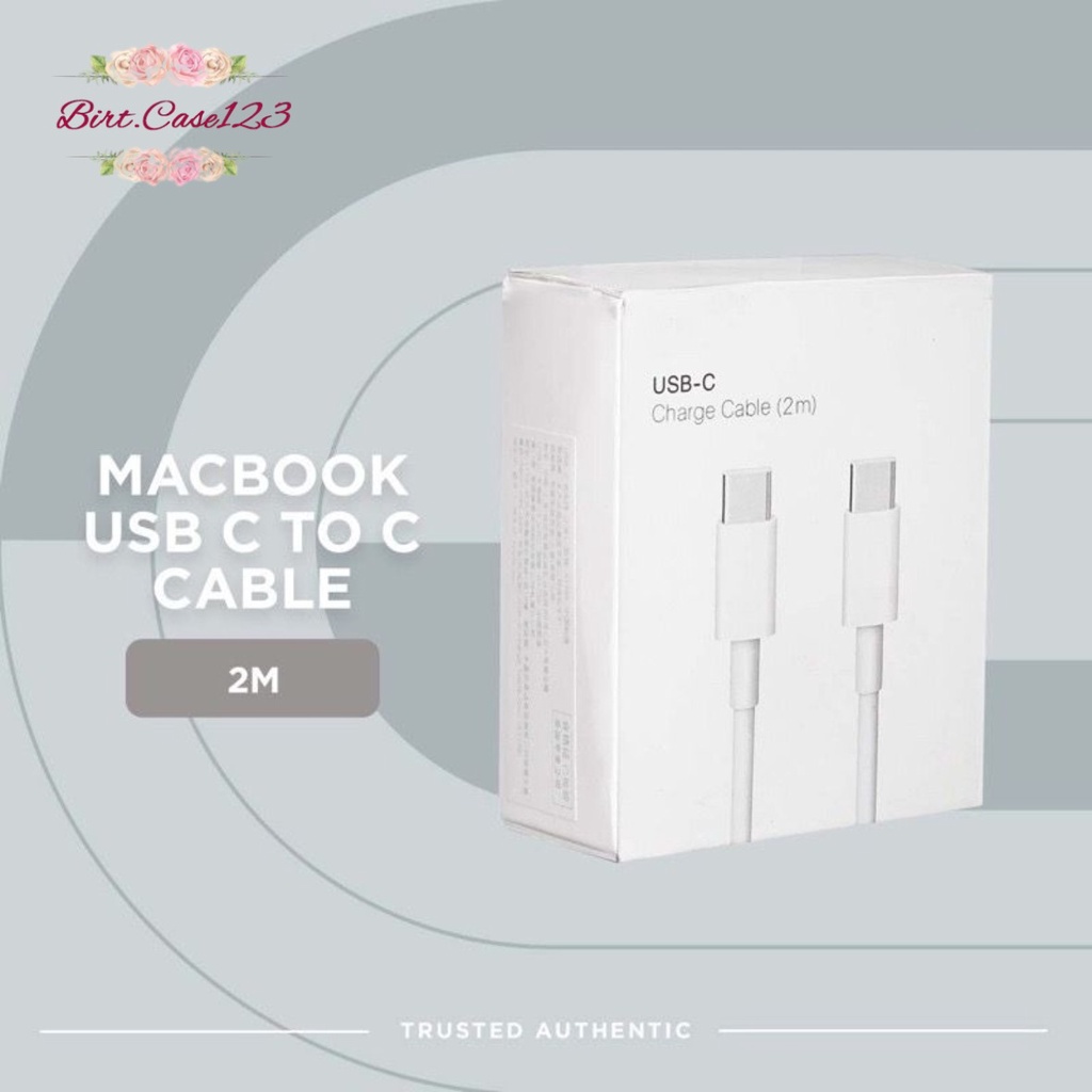 Tipe c ke tipe c - Tipe c KABEL DATA - USB-C CHARGER CABLE - CABLE PAD - Air - Pro  - 2Meter BC6784