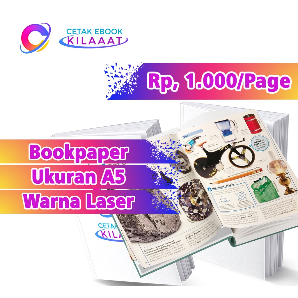 

Cetak / Print Buku Warna Ukuran A5 di Kertas Bookpaper