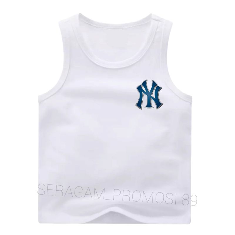 TERBARU singlet cotton anak NY , Kaos anak tanpa lengan, singlet anak tanggung / pakaian dalam singlet anak-anak unisex / Tank top cotton anak termurah / grosir kaos singlet anak laki laki / singlet anak bahan tebal adem / singlet anak KEKINIAN Bisa cod