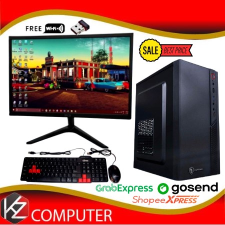 Komputer Full Set Murah Intel Core I5 Ram 8GB SSD 128GB HDD 500GB LED 19