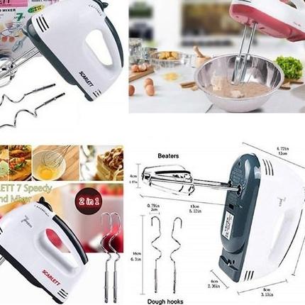 SHENAR, HAND MIXER SCARLETT PENGOCOK TELUR KUE / MIXER TANGAN ELEKTRIK