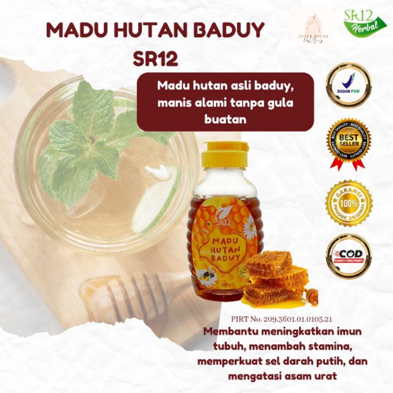 

MADU HUTAN BADUY SR12 - mengatasi asam urat, rematik, batu ginjal, memperkuat sel darah putih, menambah stamina