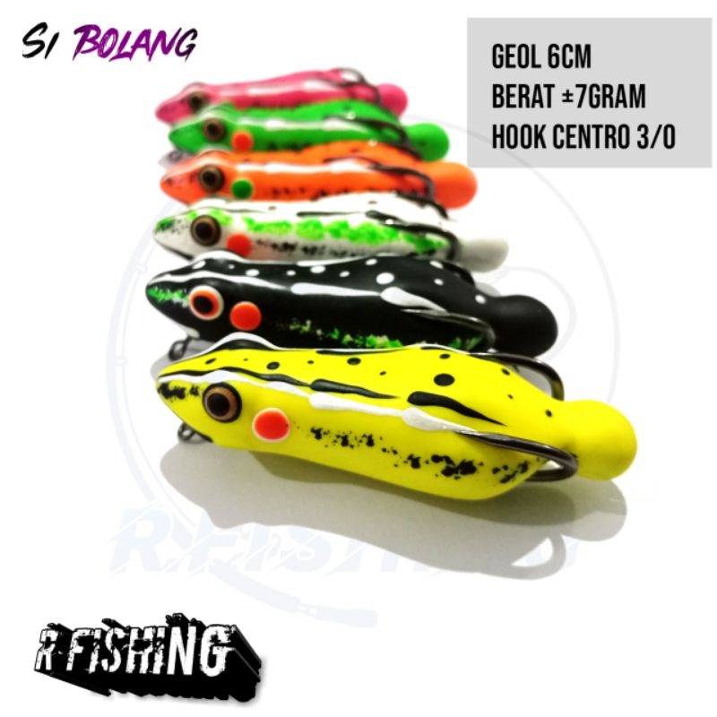 SOFT FROG GEOL SI BOLANG SIZE 6CM | UMPAN CASTING GABUS DAN TOMAN