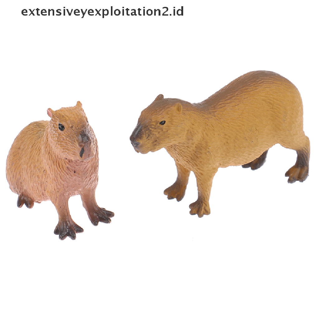 Mainan Action Figure Model Hewan Capybara MIni Lucu Untuk Koleksi / Hadiah