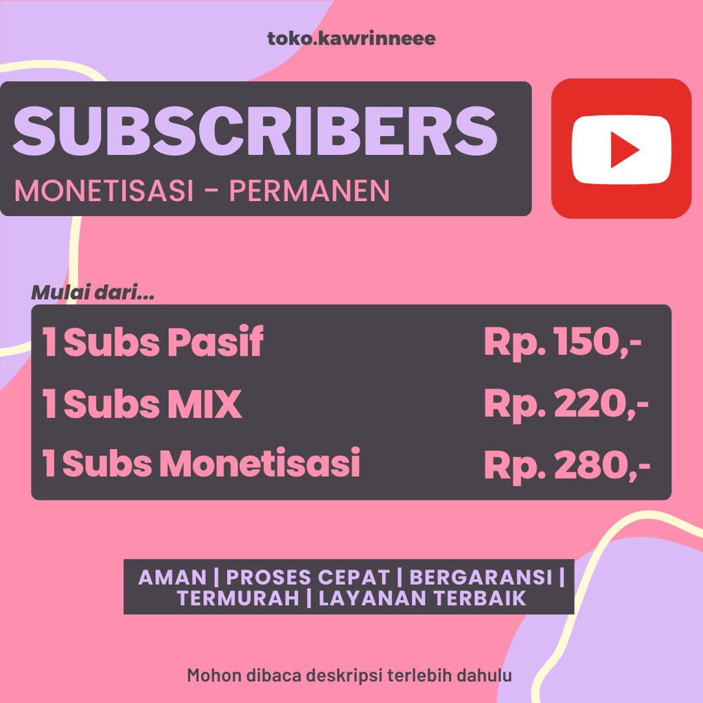 PROMO SOFTWARE - Subscribers Youtube | Subscriber YT Permanen Bergaransi