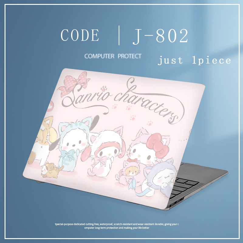 1pc Universal Menyesuaikan Stiker Laptop Universal Penutup Kulit Transparan Untuk Ukuran Apapun ASUS VIVOBOOK OLED M3401Q Cinnamoroll Laptop Case Film Universal Pelindung Film Transparan