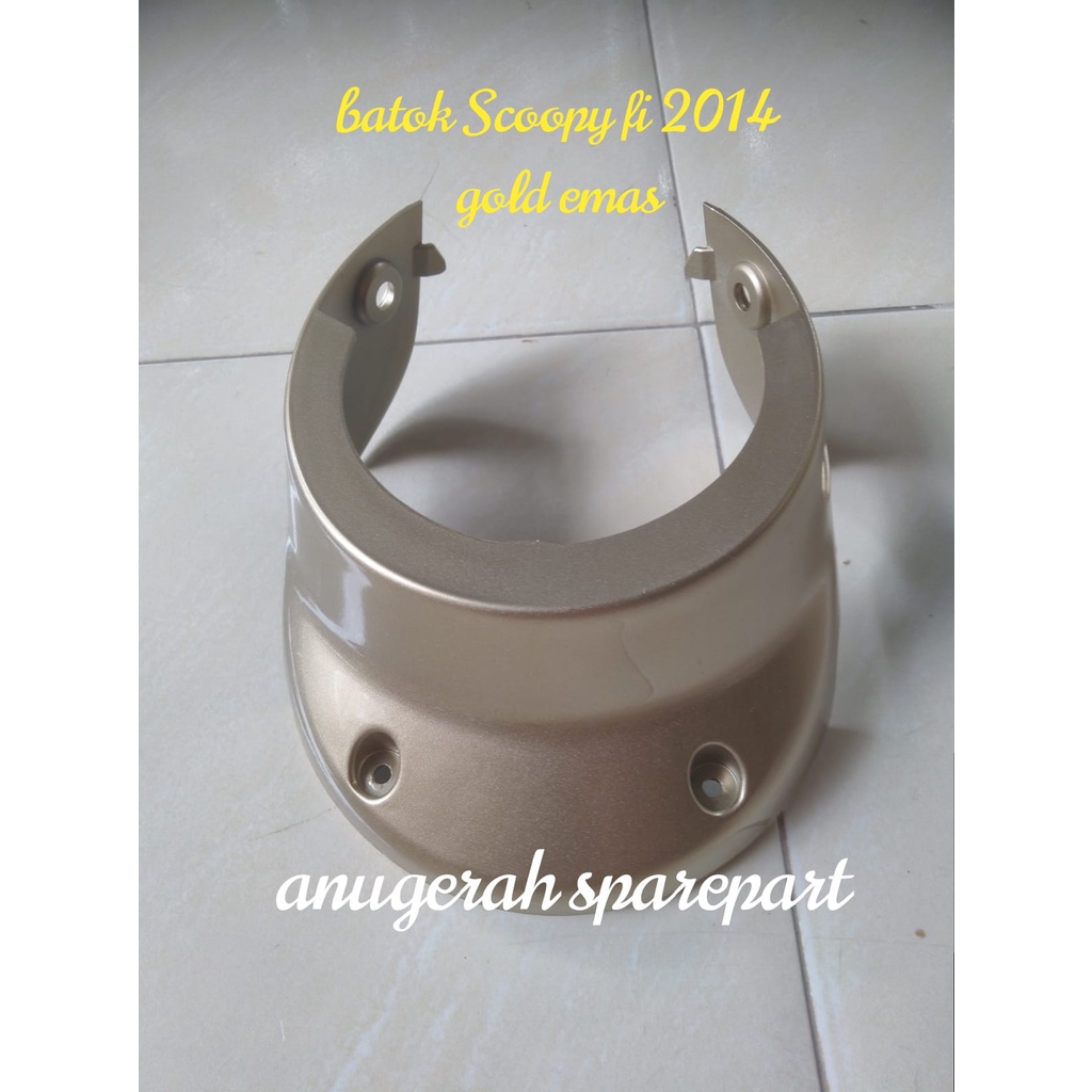 Batok Totok Kepala Bawah Emas Gold Honda Scoopy Fi 2014