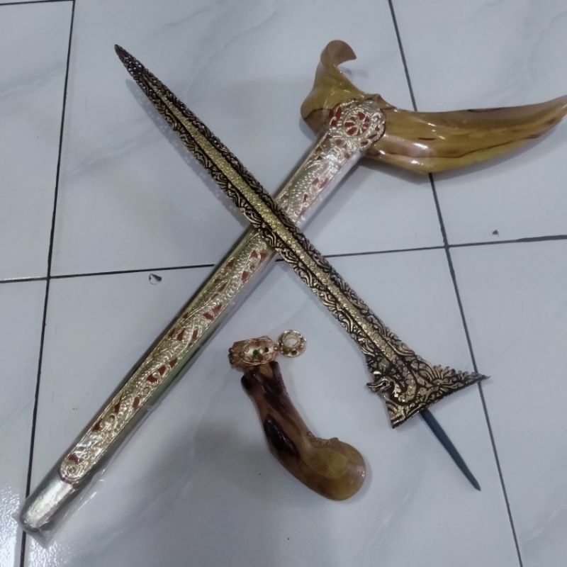Keris Nogo Sosro Krawang Kinatah Kamarogan kamardikan