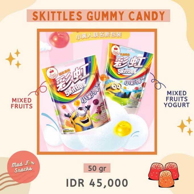 

BISA COD Skittles Gummy Candy Mixed Fruits Yogurt/ Mixed Fruits /PERMEN LUNAK/PERMEN VIRAL/PERMEN MILO/PERMEN YUPI/PERMEN JADUL/PERMEN KARET