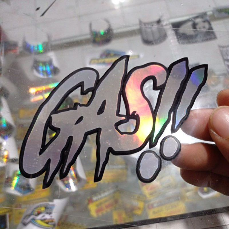 stiker GAS!! cutting