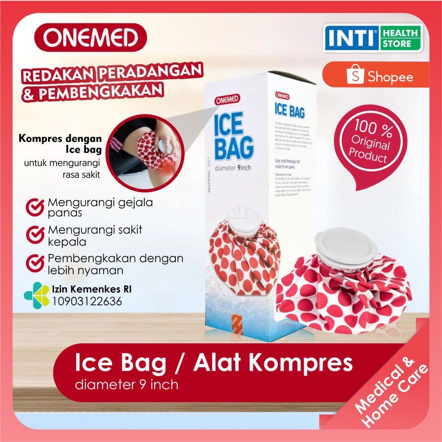 ONEMED | Ice Bag | Alat Kompres ukuran 9&quot; / 6&quot;