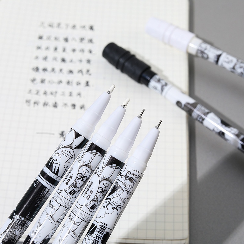 1 Pc Mainan Pena Putar Motif Kartun Bahan Plastik Ukuran 0.5mm Tahan Lama Untuk Perlengkapan Sekolah