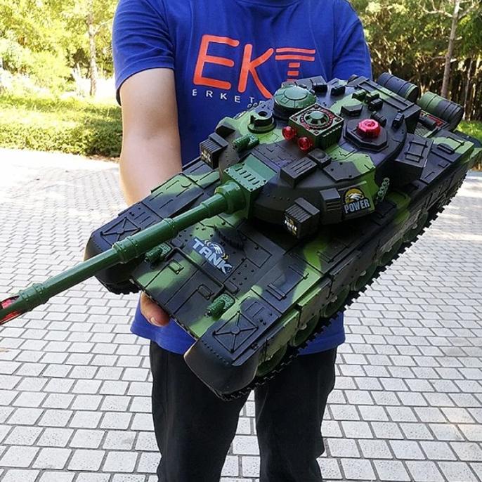 Mainan Remote Control RC Tank Militer Besar War Tank Remot Kontrol
