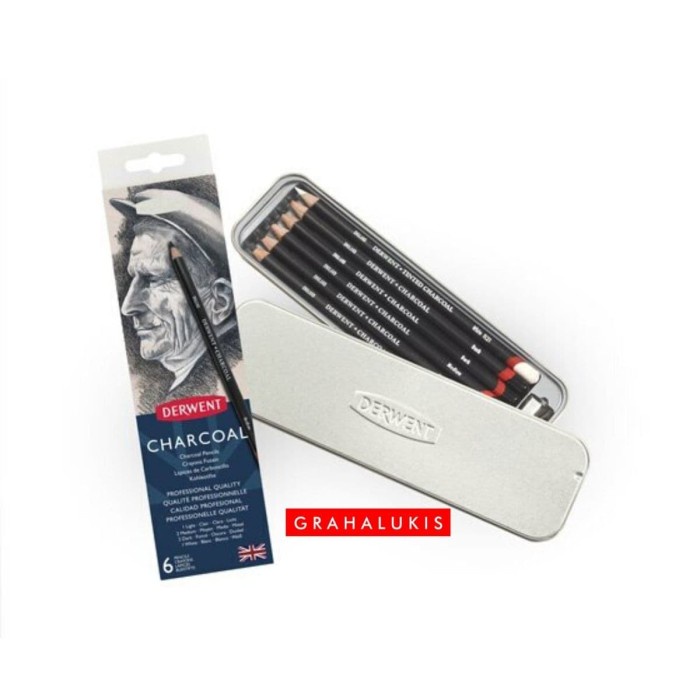 

[COD] Derwent Charcoal 6 Tin