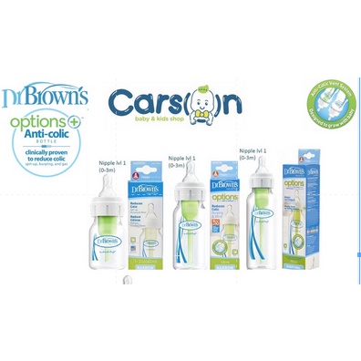 Dr Browns Botol Susu Options NARROW Natural Flow Bottle 60ml 120ml 240ml