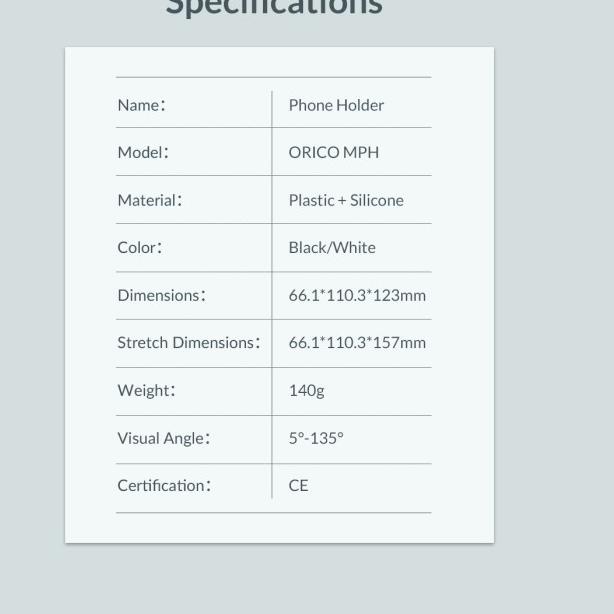 ORICO Phone Holder - MPH - Hitam