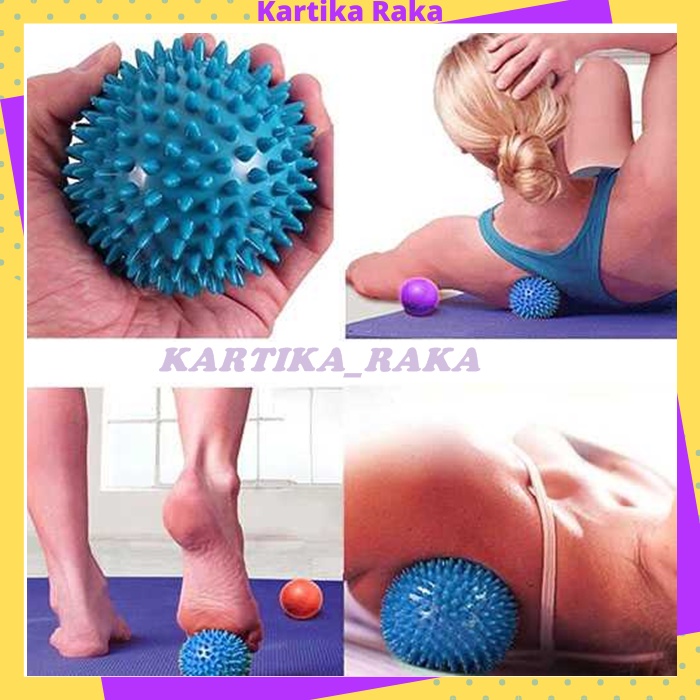 KR Alat Bola Duri Terapi Tangan Kesehatan Bola Duri Pijat Refleksi Pijat Akupuntur Massage Ball