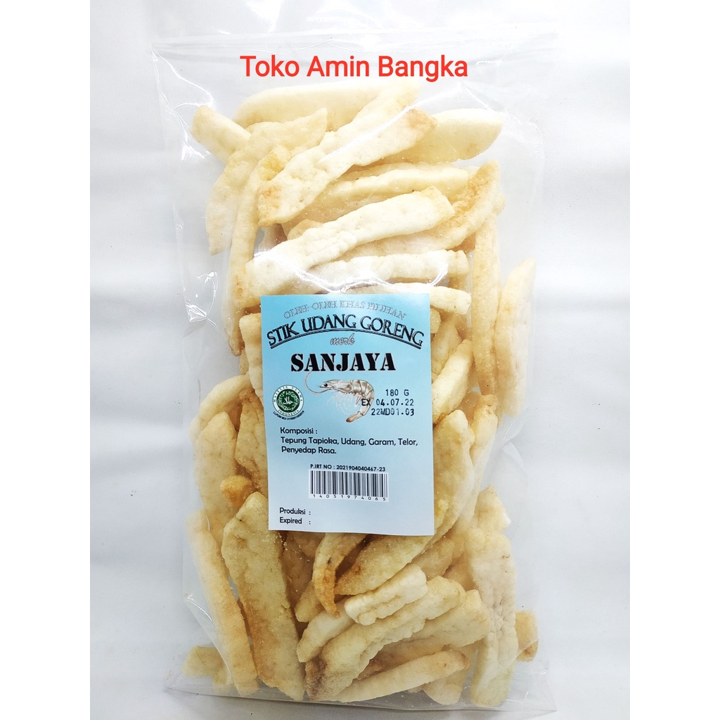 

Kerupuk Stik Udang Cap Sanjaya Snack/Cemilan