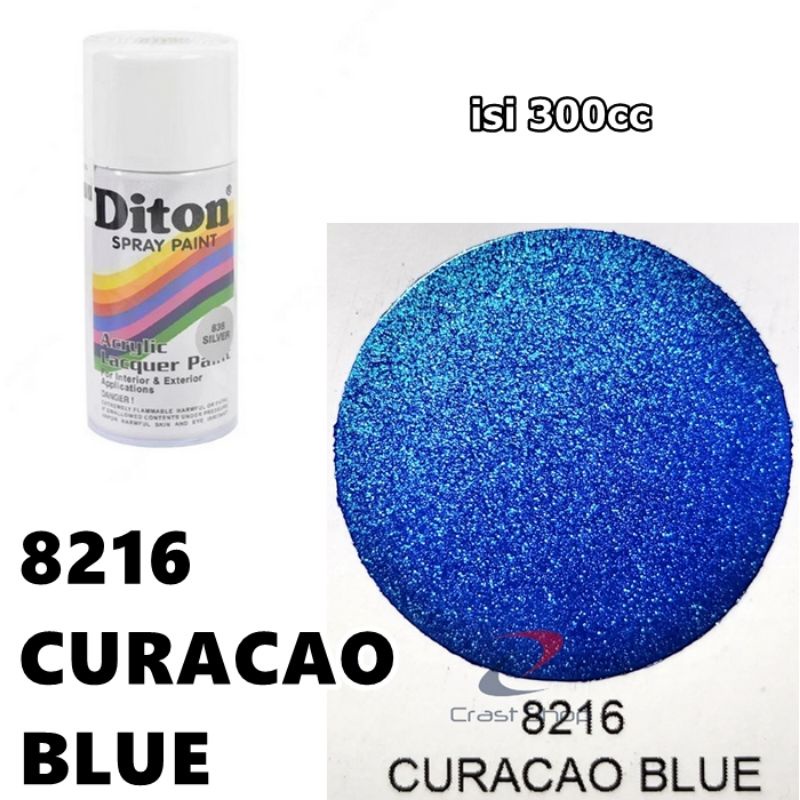 Cat Pilox Diton Curacao Blue 8216 300cc Warna Biru Metalik