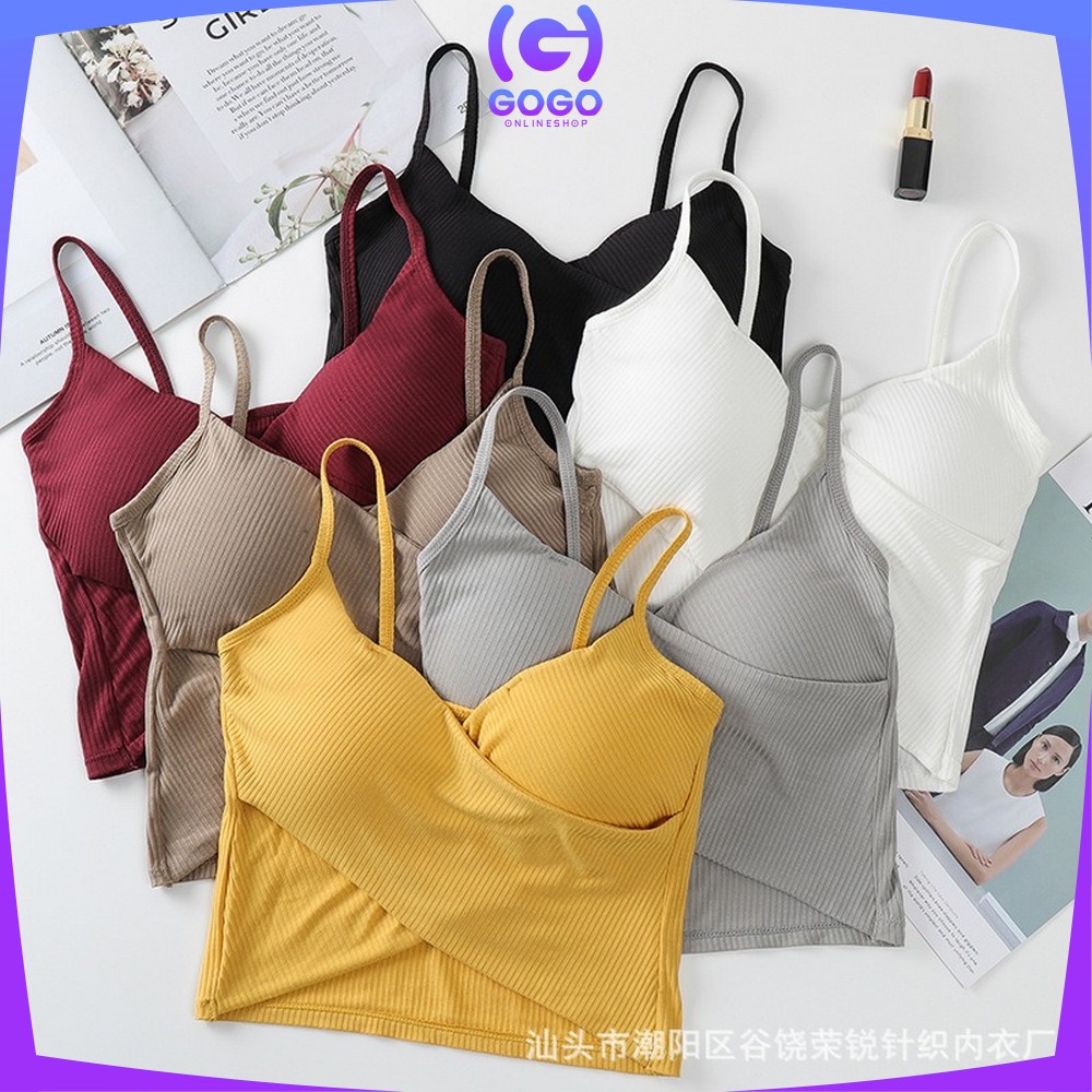 GOGO-P101 P102 Pakaian Dalam Atasan Wanita / Atasan Crop Wanita / Baju Bra Wanita Tank Top Wanita / Streetwear Wanita Bra Pakaian Tangtop Wanita