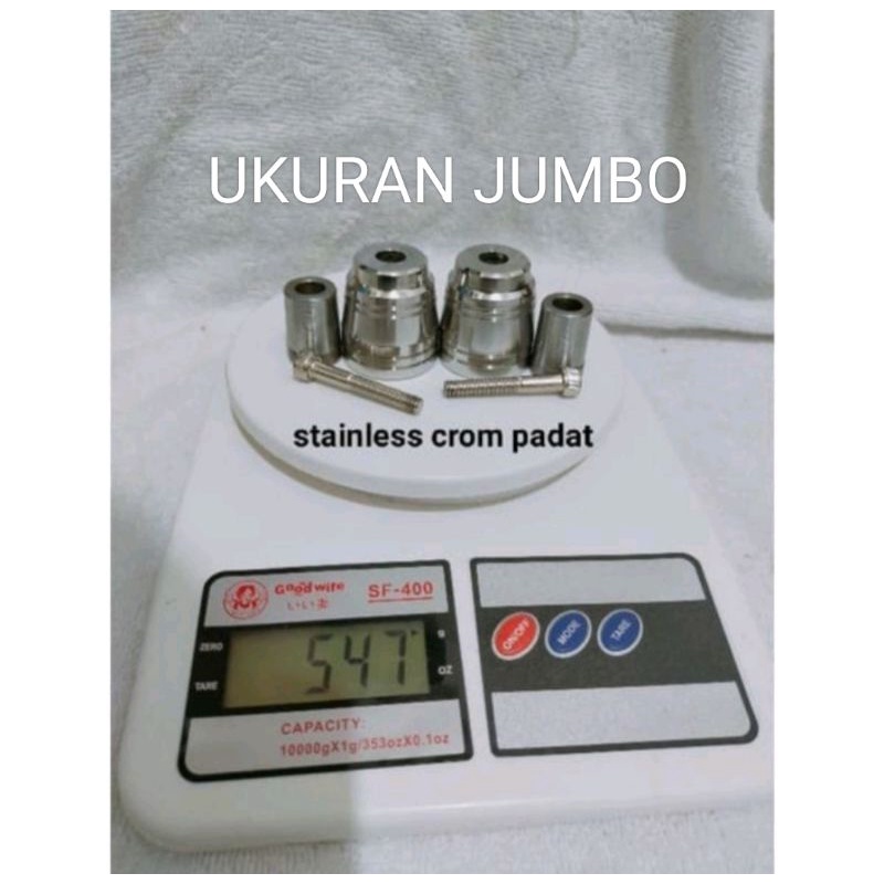 JALU BANDUL STANG STAINLES 2PCS PLUS 2PCS BOS JALU PLUS 2 BAUT PCX OLD/NEW-VARIO 150-VIXION-AEROX-