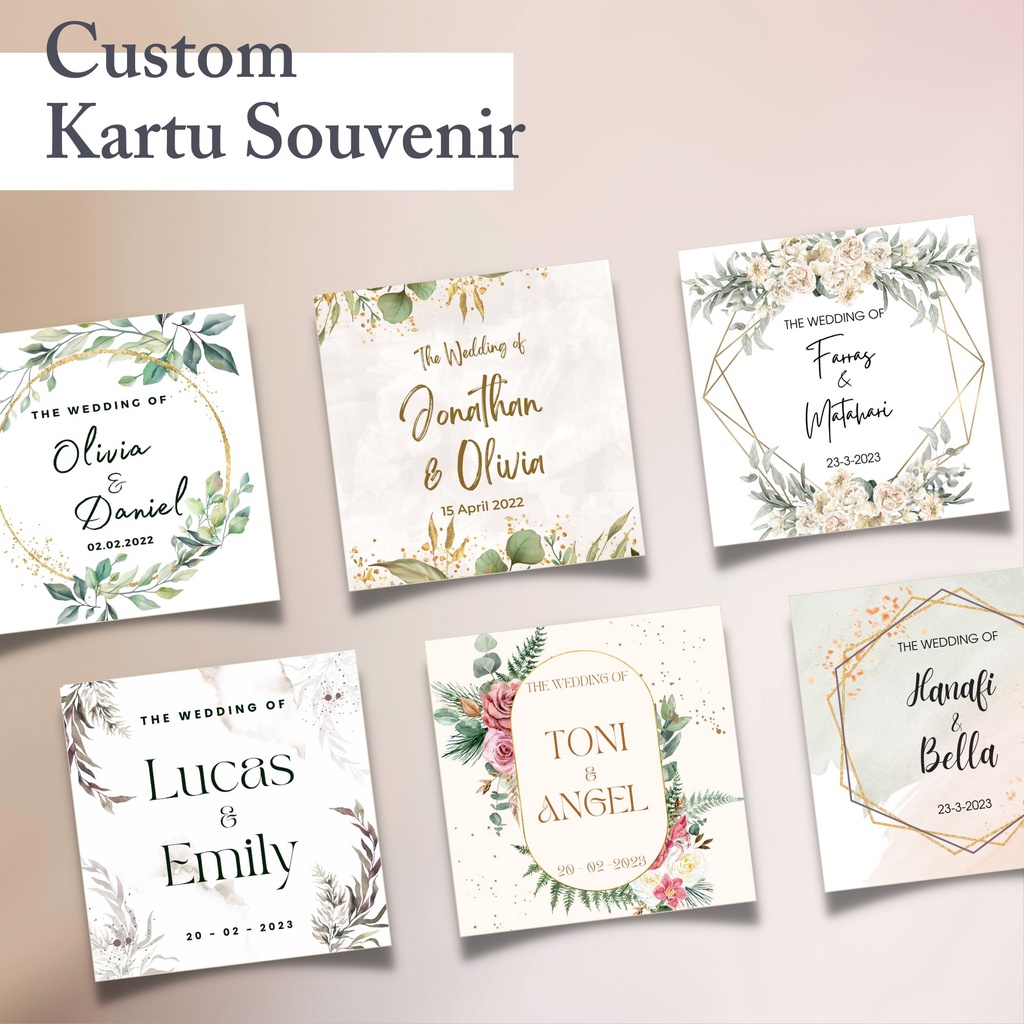 

Cetak Kartu Souvenir Pernikahan, Kartu Ucapan Terimakasih Pernikahan