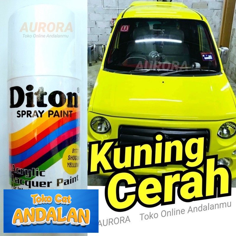 

Pilox Diton Shogun Yellow 8177 Kuning Cerah Cat Solid Pilox Motor Suzuki 300ml Tahan Bensin