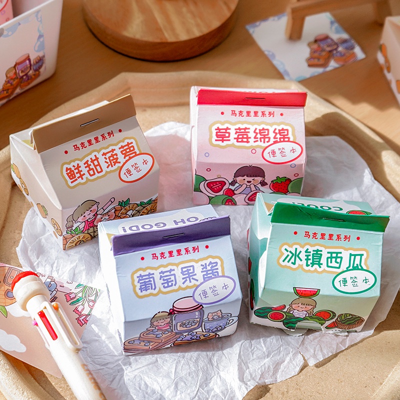 

Memo Kertas Susu / Milk Memo Fruit isi 200 Lembar