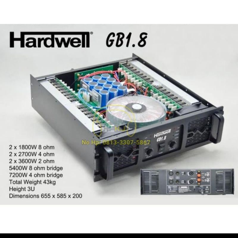 POWER AMPLIFIER HARDWELL GB1.8 POWER HARDWELL GB 1.8