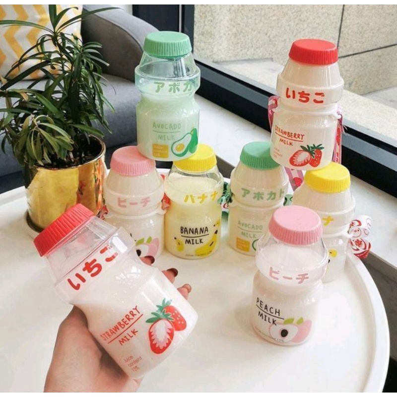 BLESSHOP Botol Pelangi Viral Botol Minum Besar Botol Minum Yakult