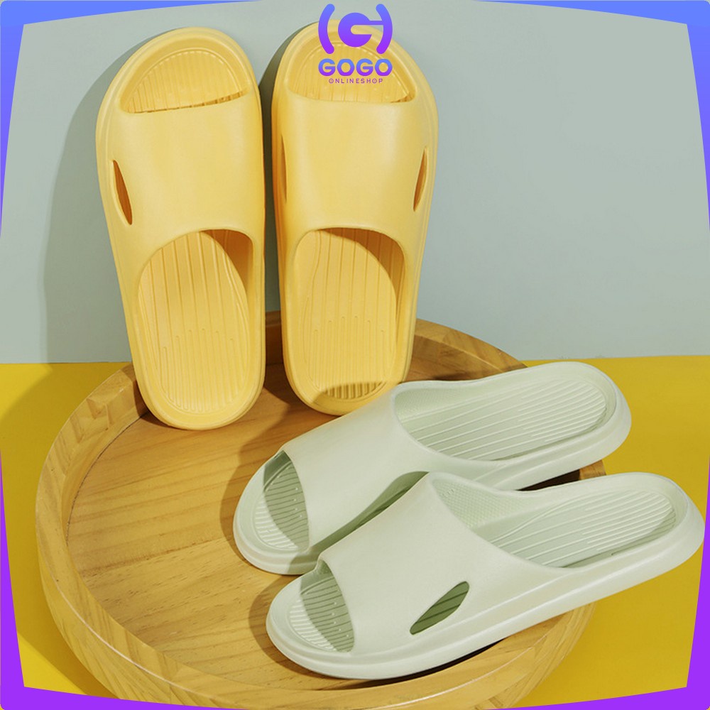 GOGO-S53 Sandal Rumah Slipper Wanita Selop EVA Empuk / Sendal Kamar Mandi Rumahan Sandals Unisex Slip On Jelly