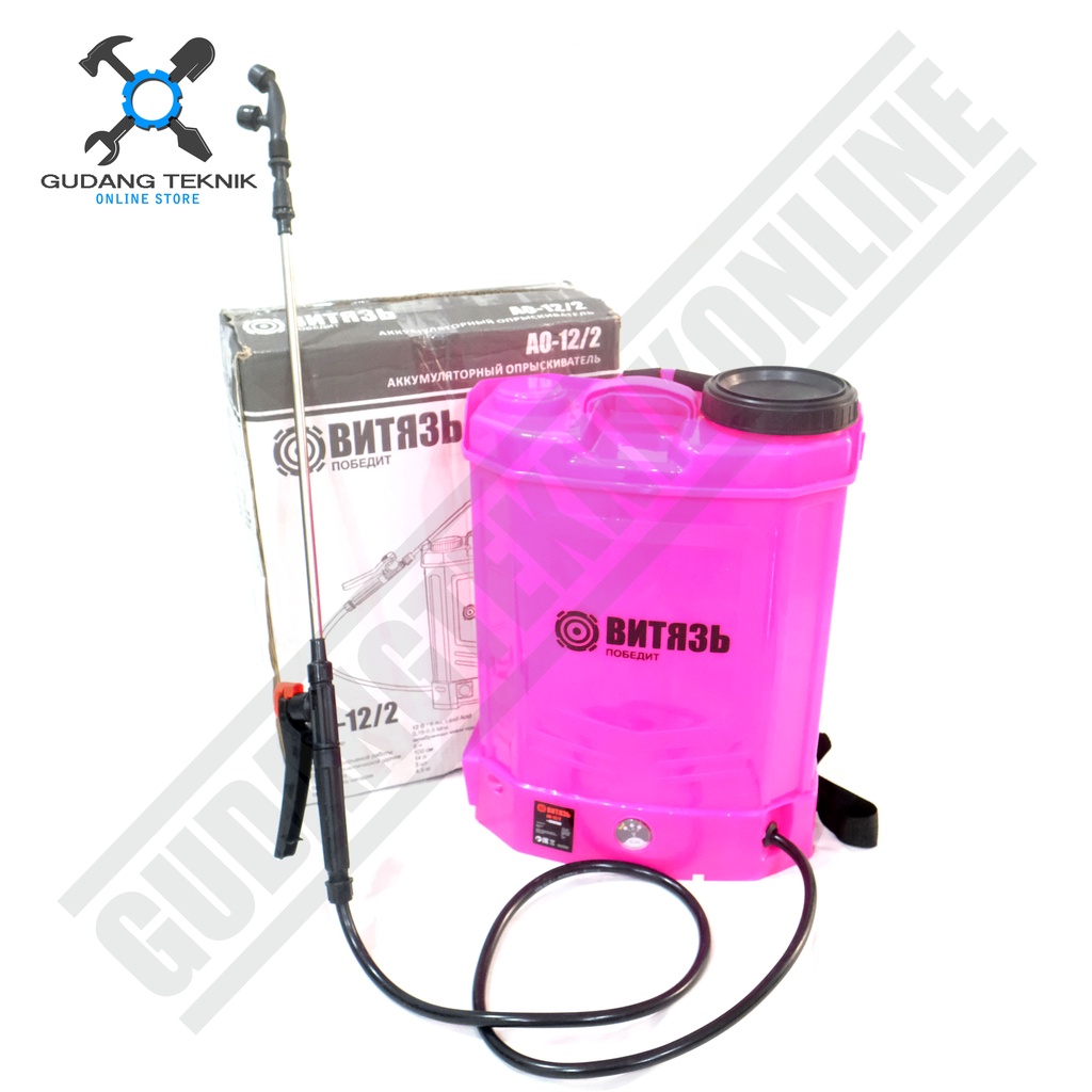 Sprayer Hama Elektrik PATRIOT 13L PINK ORANGE / Semprotan Semprot Hama Disenfektan Elektrik Aki Baterai 13 Liter PATRIOT