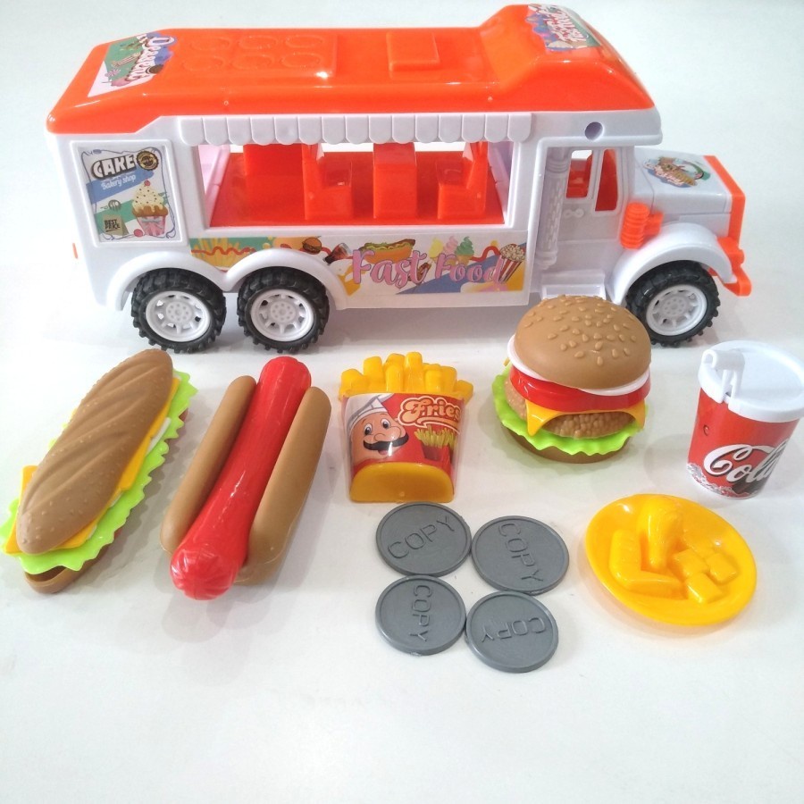 Mainan Truk Penjual Burger / Truck Delicius Fast Food LI 11